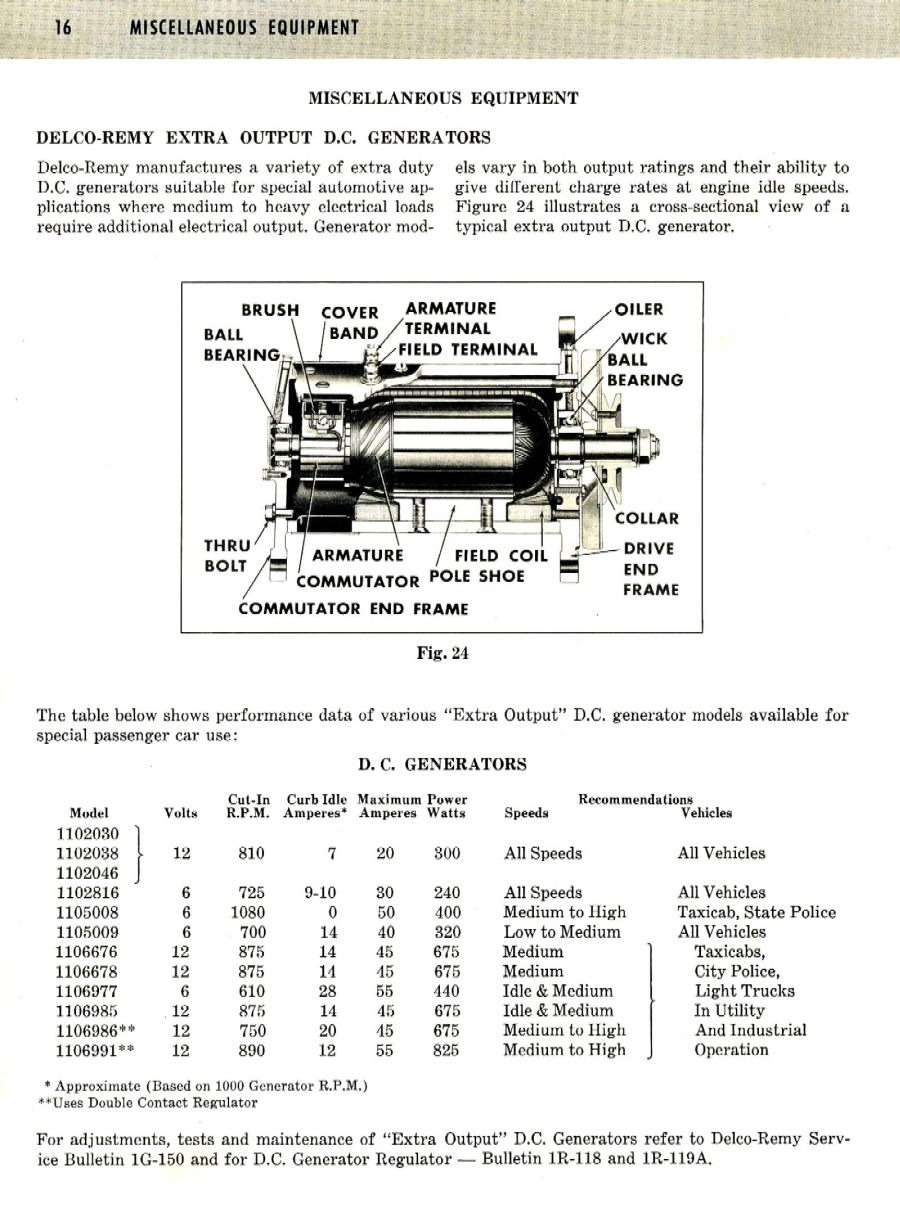 1956 Delco-Remy 12 Volt Electrical Equipment Book Page 19